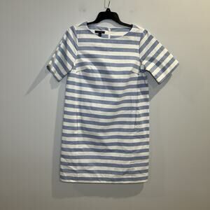 Ivy + Blu Striped 3/4 Sleeve Mini Dress Size 6 Front Pockets